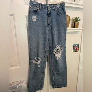 Calvin Klein Ripped Denim Jeans